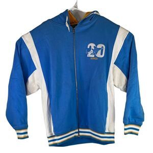 Rucker Vintage by Stall & Dean Mens 2XL Blue Hoodie Jacket 20 Sonics Basketball